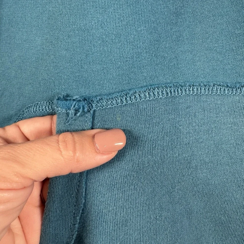 Vtg Polo Ralph Lauren Sweatshirt Hoodie Mens XL Blue Distressed punk hipster